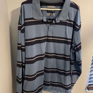 St John’s Bay big n tall 4Xl long sleeve collard polo shirt